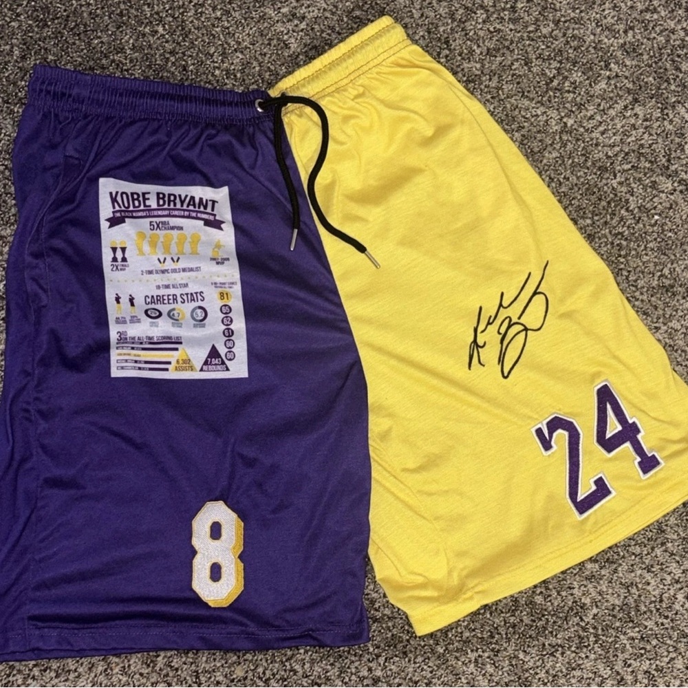 Kobe Bryant 8 & 24 shorts (XXL)